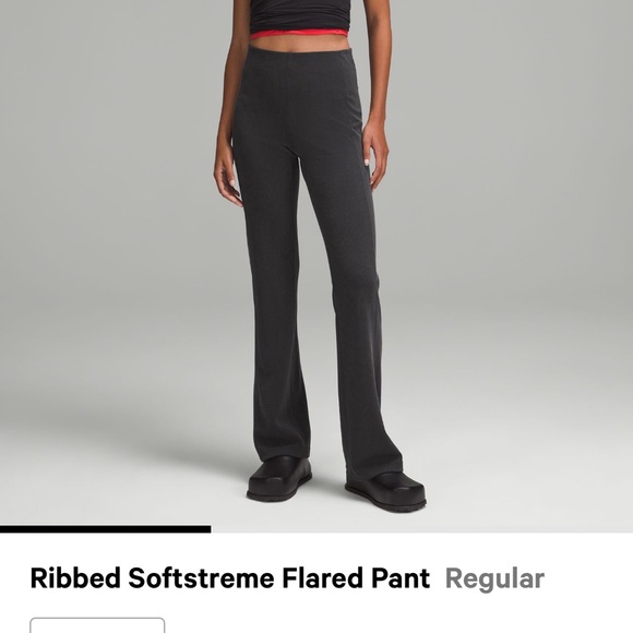 NWOT Ribbed Softstreme Flared Pant Regular 
black color
size 6
Sf/pf - Picture 2 of 10